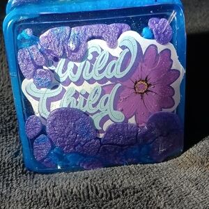Blue and Purple Wild Child Decorative Block